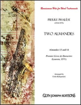 Two Almandes, First Book of Dances (Pierre Phalese, 1571) for Wind Instruments P.O.D. cover